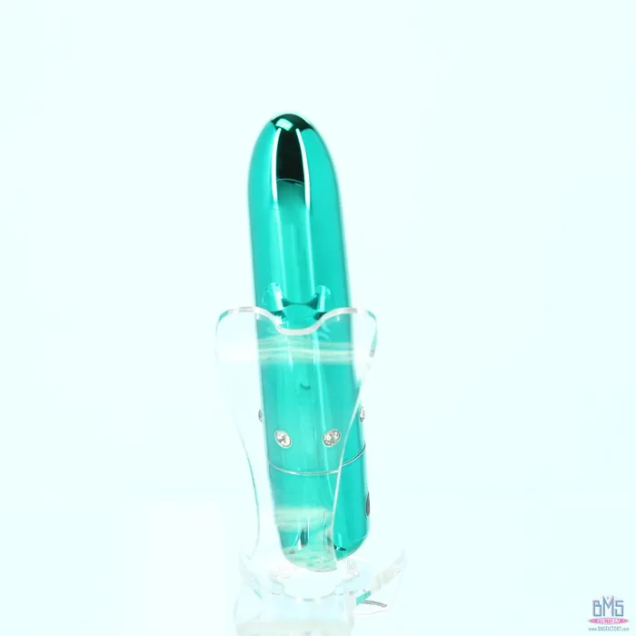 PowerBullet Pretty Point Bullet Vibrator Rechargeable Teal PowerBullet Vibrators