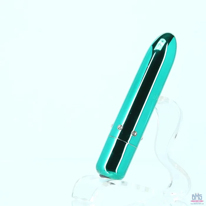 PowerBullet Pretty Point Bullet Vibrator Rechargeable Teal PowerBullet Vibrators