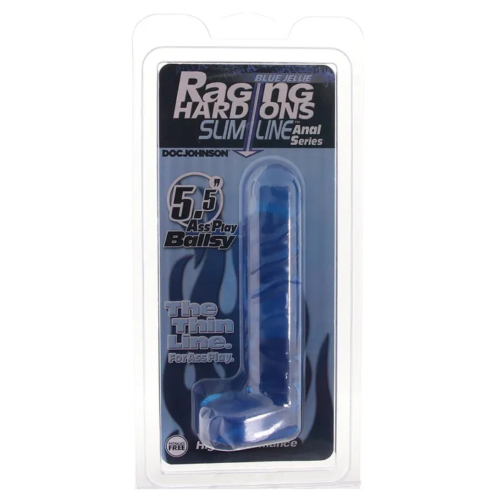 Raging HardOns Slimline 55 Inch Ballsy in Blue Doc Johnson Anal