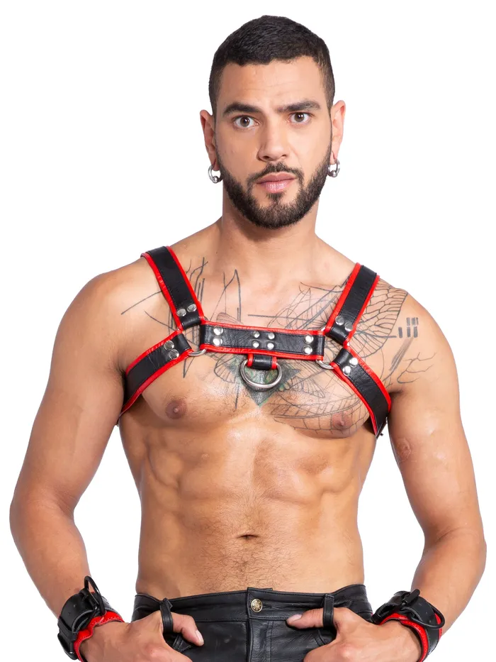 Restraints HonourSkintwocom Leather Chest Harness Black Restraints HonourSkintwocom Leather Chest Harness Black