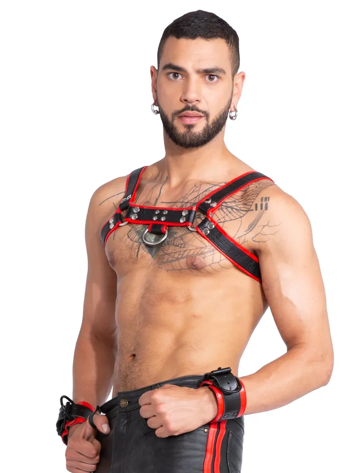 Restraints HonourSkintwocom Leather Chest Harness Black Restraints HonourSkintwocom Leather Chest Harness Black
