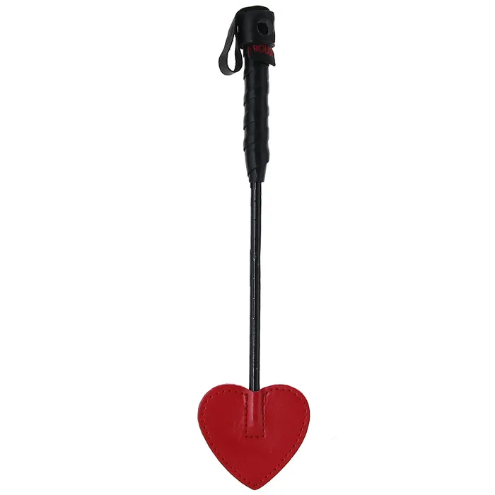 Restraints Red Rouge Lingerie Leather Mini Spade Paddle in Red