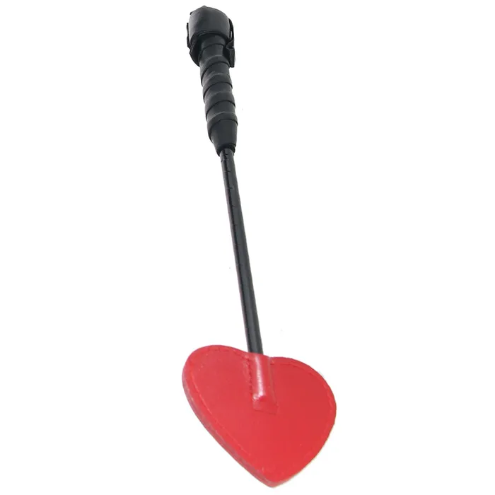 Restraints Red Rouge Lingerie Leather Mini Spade Paddle in Red Restraints Red Rouge Lingerie Leather Mini Spade Paddle in Red