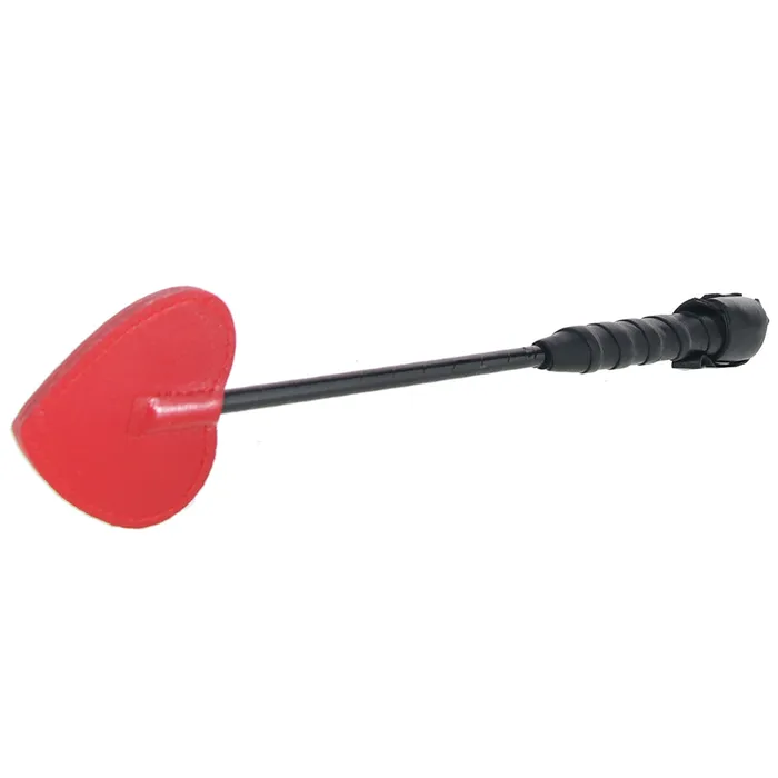 Restraints Red Rouge Lingerie Leather Mini Spade Paddle in Red Restraints Red Rouge Lingerie Leather Mini Spade Paddle in Red