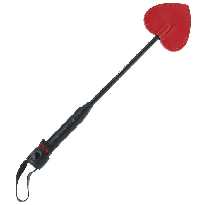 Restraints Red Rouge Lingerie Leather Mini Spade Paddle in Red Restraints Red Rouge Lingerie Leather Mini Spade Paddle in Red