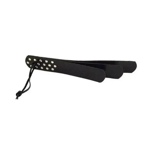 Rouge Anal Rouge Three Straps Paddle Black