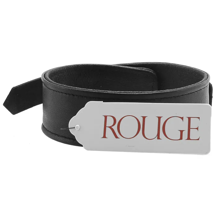 Rouge Restraints Plain Leather Collar in Black