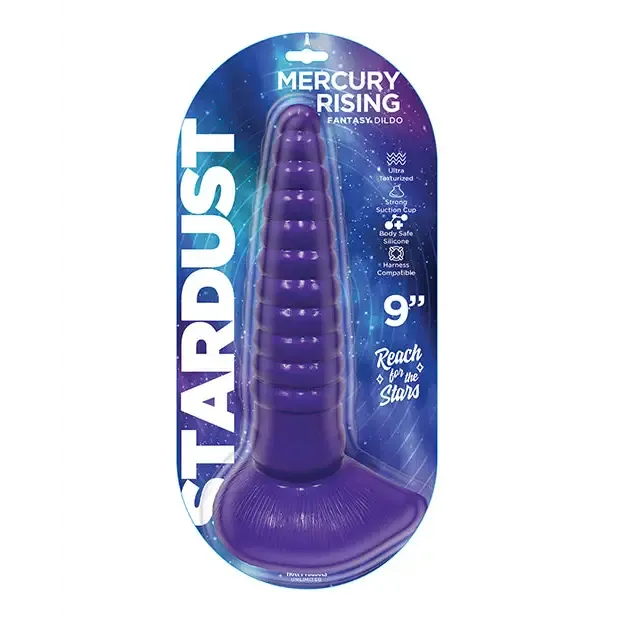 Stardust Mercury Rising Silicone Dildo 9in Purple HOTT Products Dildos