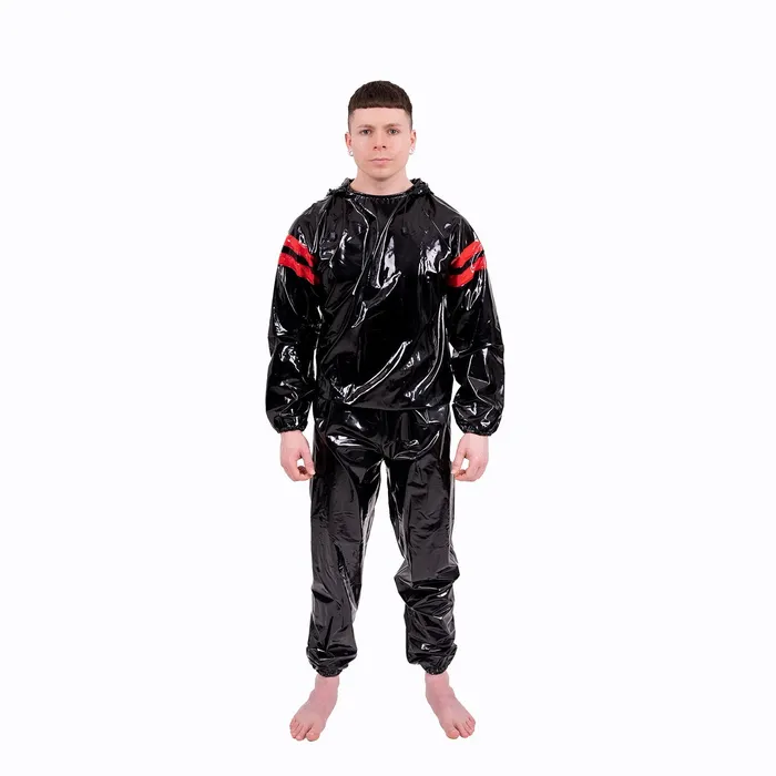 Striped Vinyl Tracksuit BlackRed REGULATION Anal