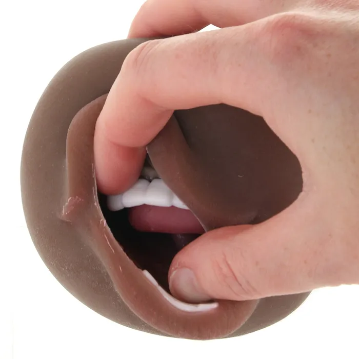 Stroke It Anatomical Mouth Stroker in Brown CalExotics Male Sex Toys Stroke It Anatomical Mouth Stroker in Brown CalExotics Male Sex Toys