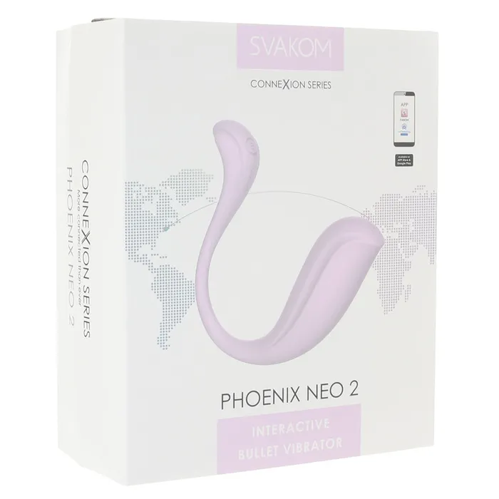 Svakom Vibrators Phoenix Neo 2 App Controlled Vibe in Pastel Lilac