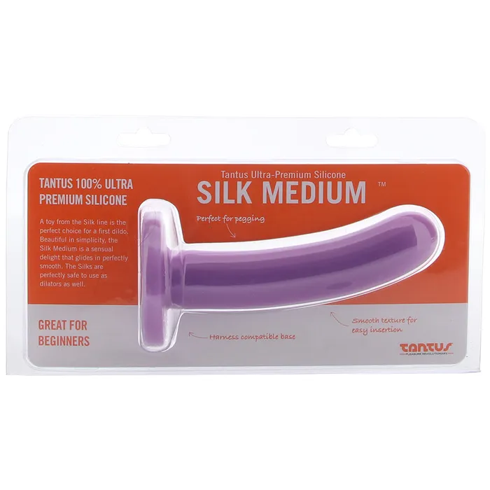 Tantus Dildos Silk Medium Dildo in Purple Haze Tantus Dildos Silk Medium Dildo in Purple Haze