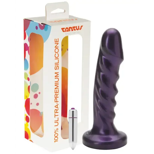Tantus Inc Tantus Echo Vibrating Dildo Amethyst Vibrators