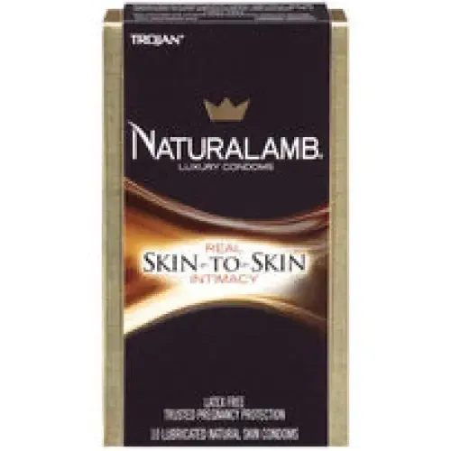 Trojan Vibrators Naturalamb Lubricated 10pc