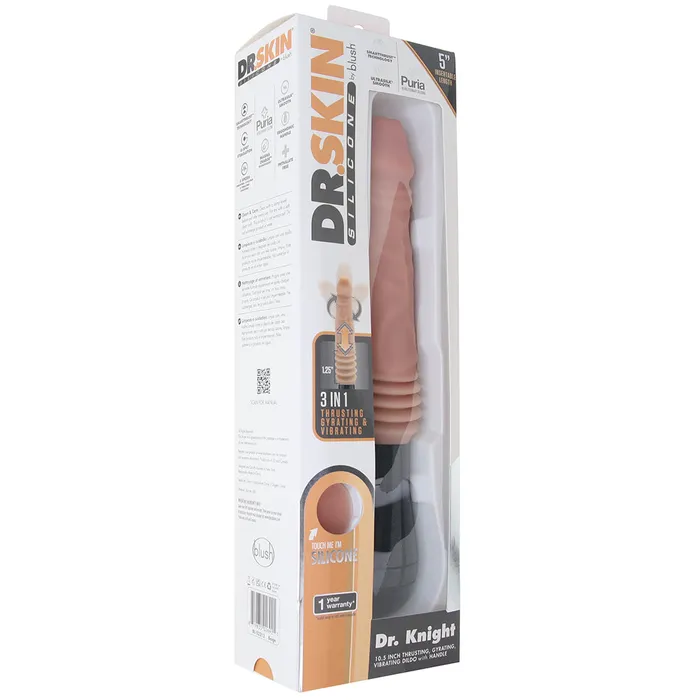 Vibrators Blush Dr Skin Dr Knight Thrusting Gyrating Vibe