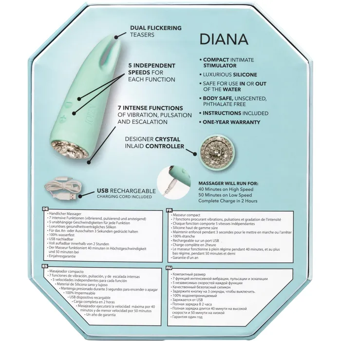 Vibrators CalExotics CalExotics Pave by Jopen Diana Teal