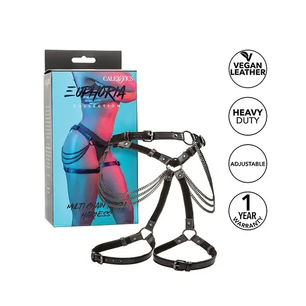 Vibrators CalExotics Euphoria Collection Multi Chain Thigh Harness Vibrators CalExotics Euphoria Collection Multi Chain Thigh Harness