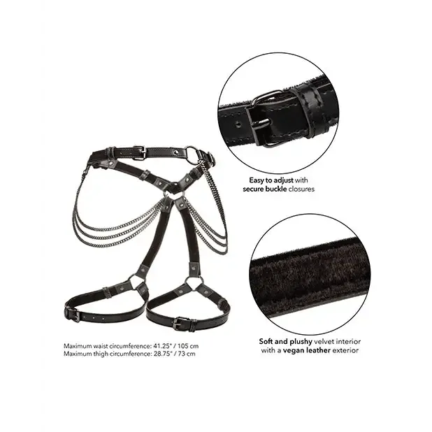 Vibrators CalExotics Euphoria Collection Multi Chain Thigh Harness Vibrators CalExotics Euphoria Collection Multi Chain Thigh Harness