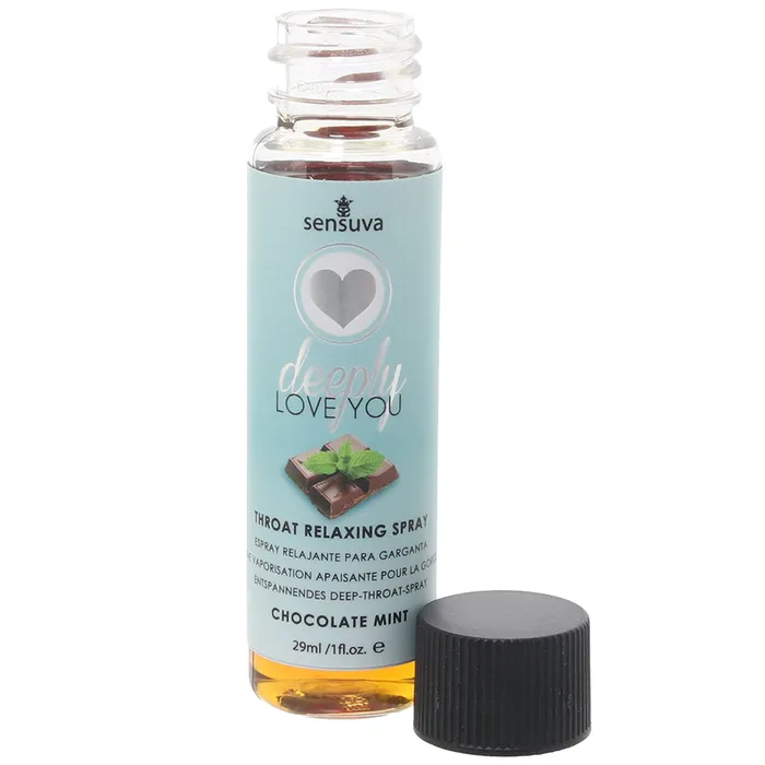 Vibrators Deeply Love You Throat Relaxer 1oz29ml in Chocolate Mint Sensuva