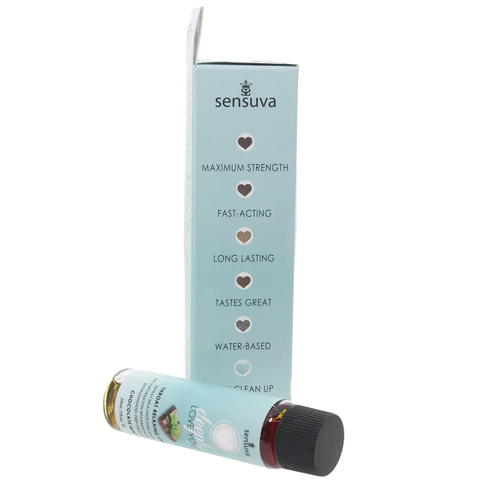Vibrators Deeply Love You Throat Relaxer 1oz29ml in Chocolate Mint Sensuva