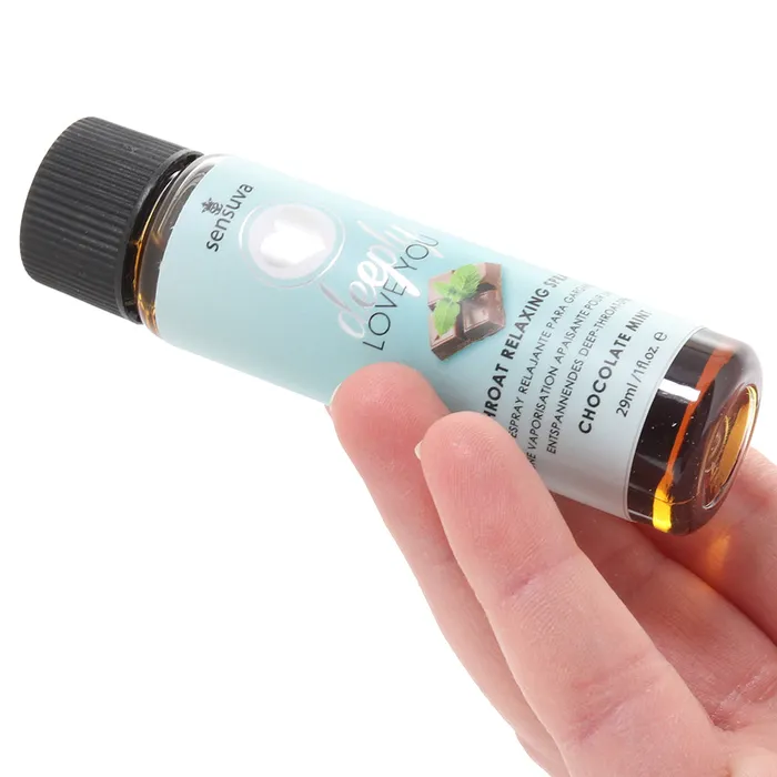 Vibrators Deeply Love You Throat Relaxer 1oz29ml in Chocolate Mint Sensuva