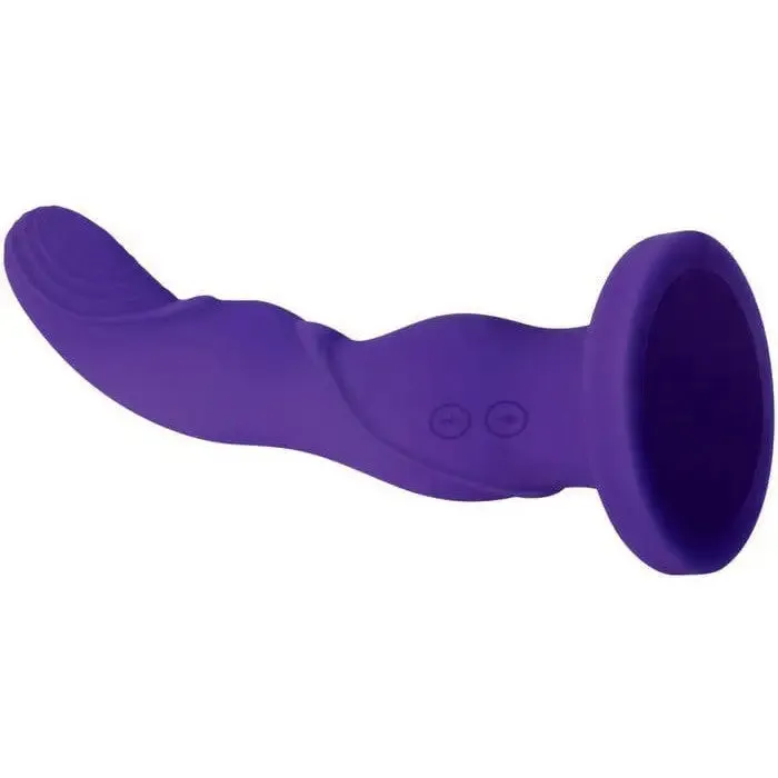 Vibrators Evolved Love Harnessed Purple Vibrating Dildo Rechargeable Evolved