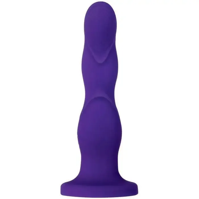 Vibrators Evolved Love Harnessed Purple Vibrating Dildo Rechargeable Evolved