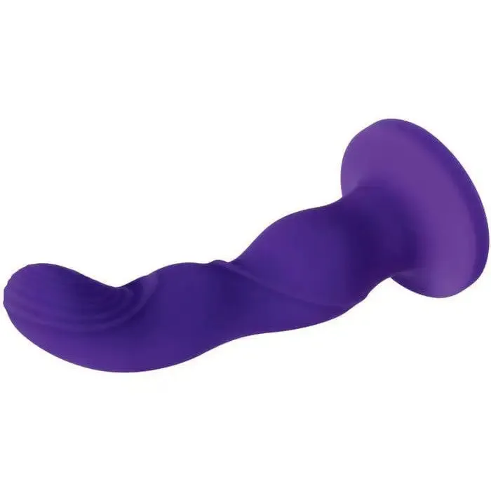 Vibrators Evolved Love Harnessed Purple Vibrating Dildo Rechargeable Evolved