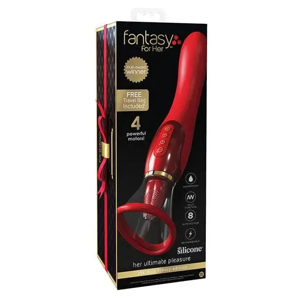 Vibrators Fantasy for Her Fantasy For Her Ultimate Pleasure 24k Gold Seasonal Luxury Edition Wtravel Bag Luxury Box Red Vibrators Fantasy for Her Fantasy For Her Ultimate Pleasure 24k Gold Seasonal Luxury Edition Wtravel Bag Luxury Box Red