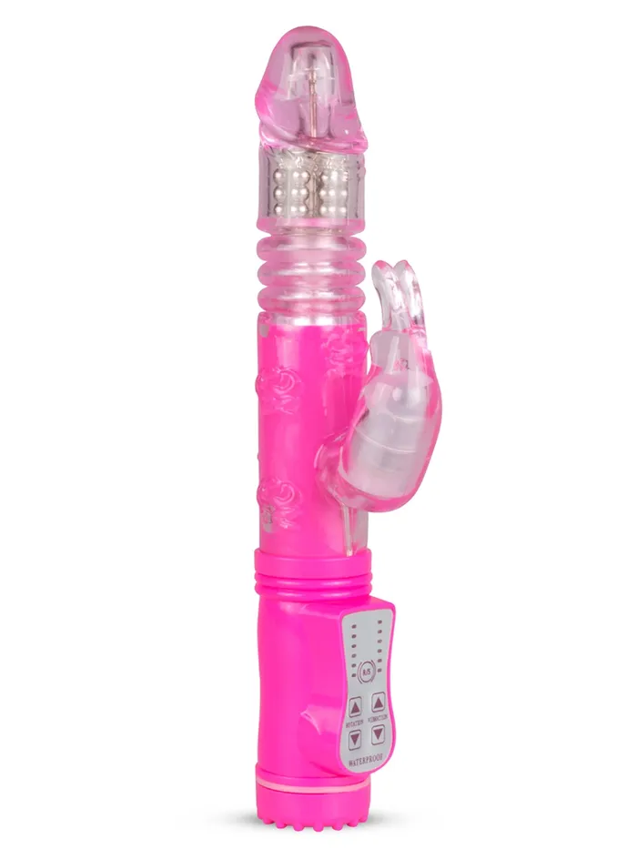 Vibrators HonourSkintwocom EasyToys Thrusting Rabbit Vibrator Pink