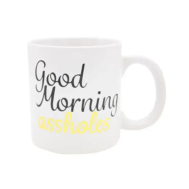 Vibrators Island Dogs Attitude Mug Good Morning Asshole 22 Oz