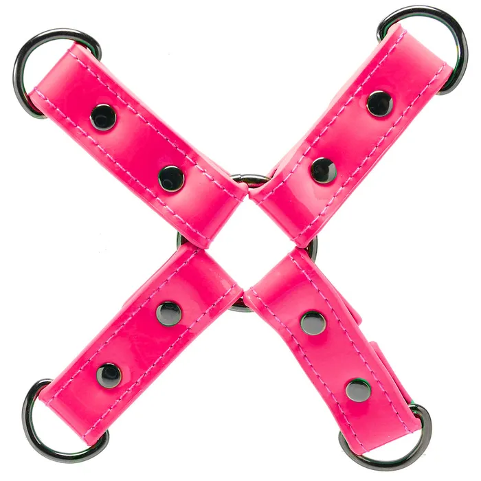 Vibrators ns novelties Electra Play Things Hog Tie in Neon Pink