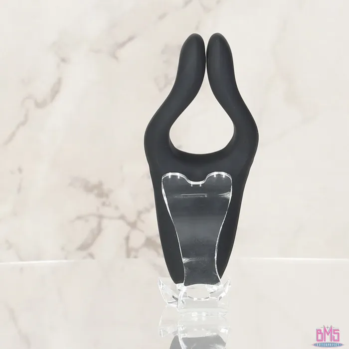 Vibrators Seven Creations Seven Creations Arc Desire Amplified Couple Vibrator Black