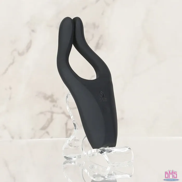 Vibrators Seven Creations Seven Creations Arc Desire Amplified Couple Vibrator Black