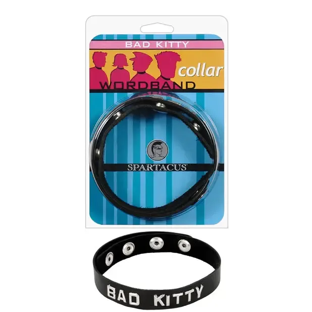 Vibrators Spartacus Bad Kitty Word Band Collar