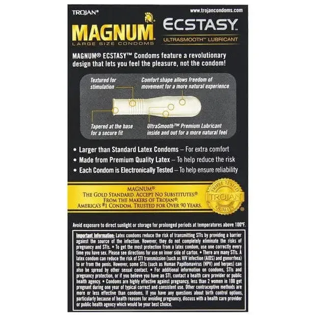 Vibrators Trojan Trojan Magnum Ecstasy Condoms Vibrators Trojan Trojan Magnum Ecstasy Condoms