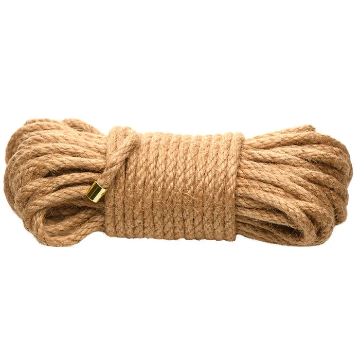 XR Brands Male Sex Toys Master Series Tied Up Ultra 50 Feet Braided Jute Rope