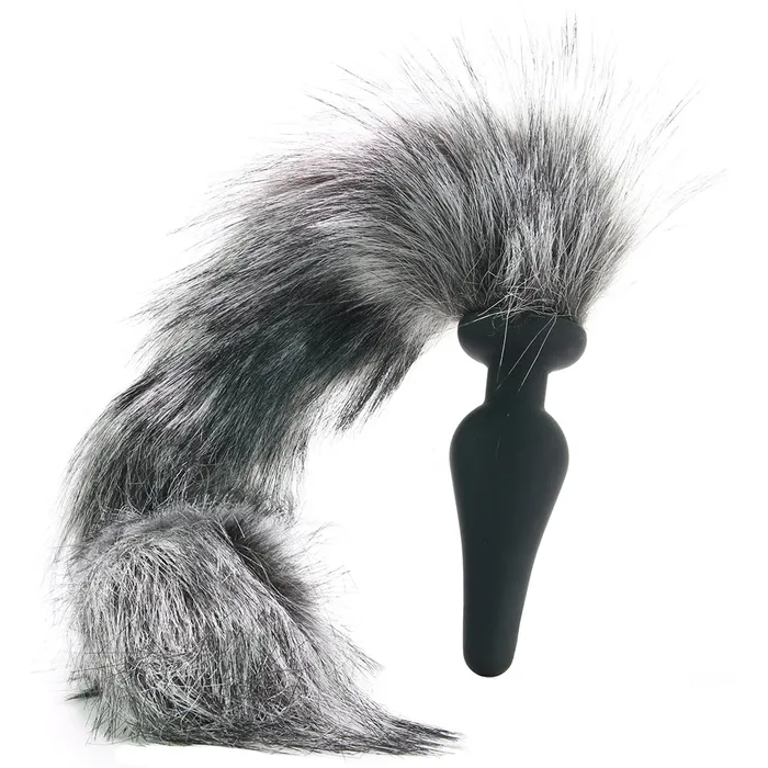 XR Brands Tailz Grey Wolf Tail Anal Plug Ears Set Anal XR Brands Tailz Grey Wolf Tail Anal Plug Ears Set Anal