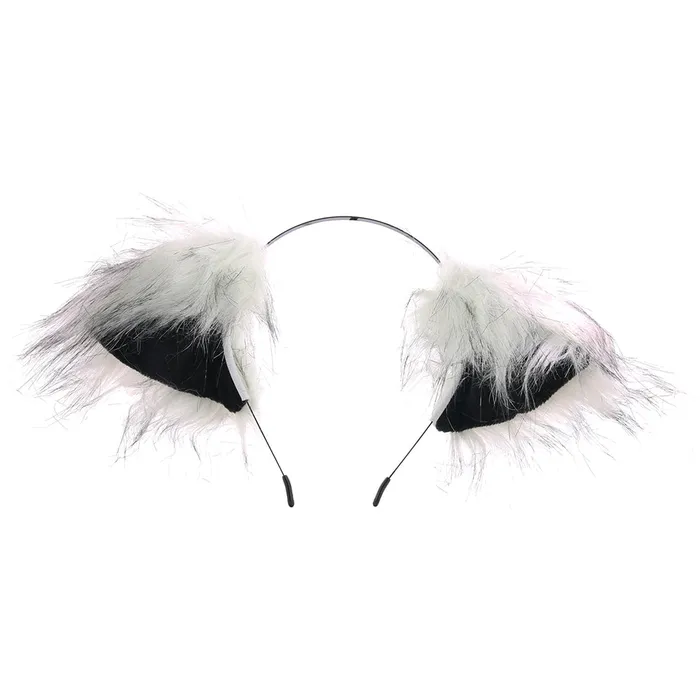 XR Brands Tailz Grey Wolf Tail Anal Plug Ears Set Anal XR Brands Tailz Grey Wolf Tail Anal Plug Ears Set Anal