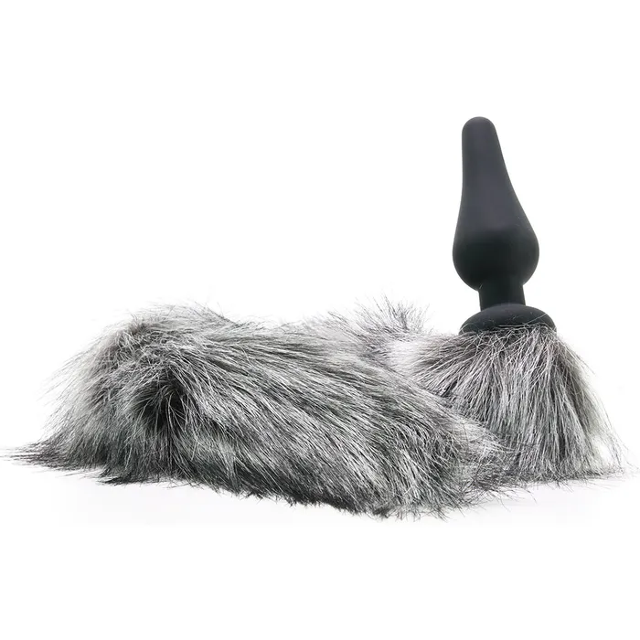 XR Brands Tailz Grey Wolf Tail Anal Plug Ears Set Anal XR Brands Tailz Grey Wolf Tail Anal Plug Ears Set Anal