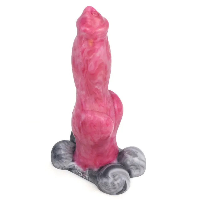 YC2084 Realistic Dog Wolf Penis Shaped Liquid Silicone Animal Dildo 9 inch with 4 Balls Modi Female Sex Toys