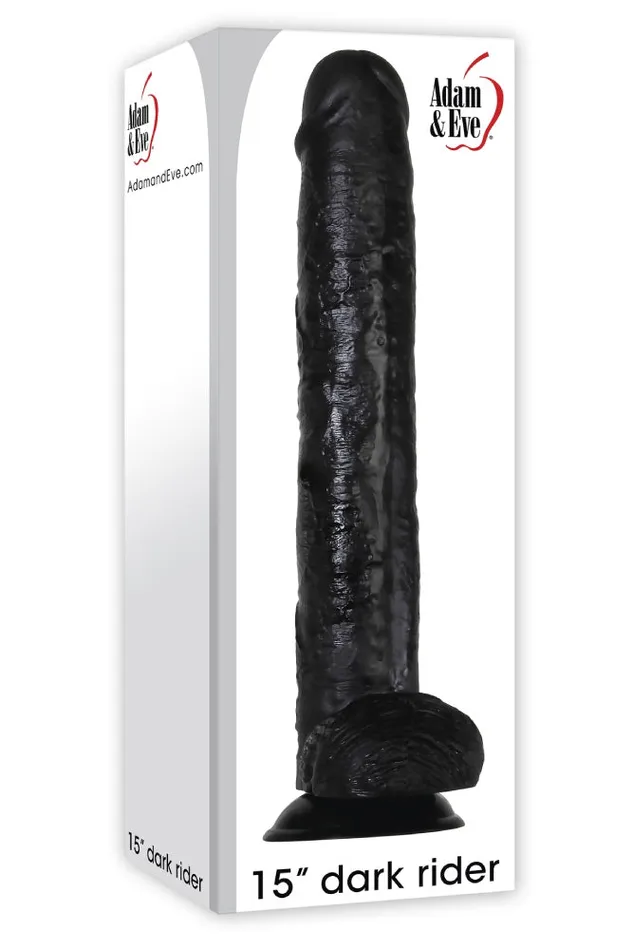 Adam Eve Dark Rider 15 Inch Dildo Black Adam Eve Anal