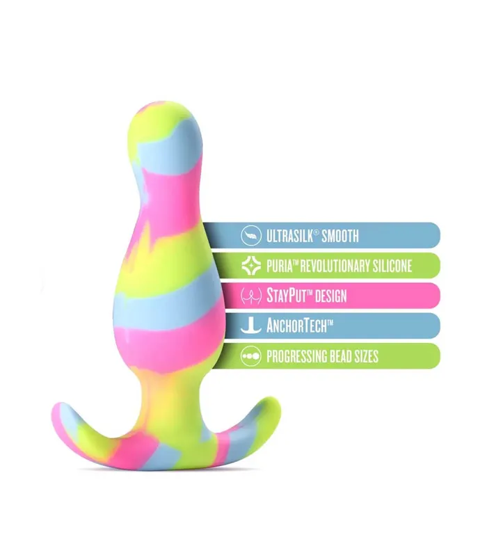Anal Blush Kaleido Lime Silicone Butt Plug