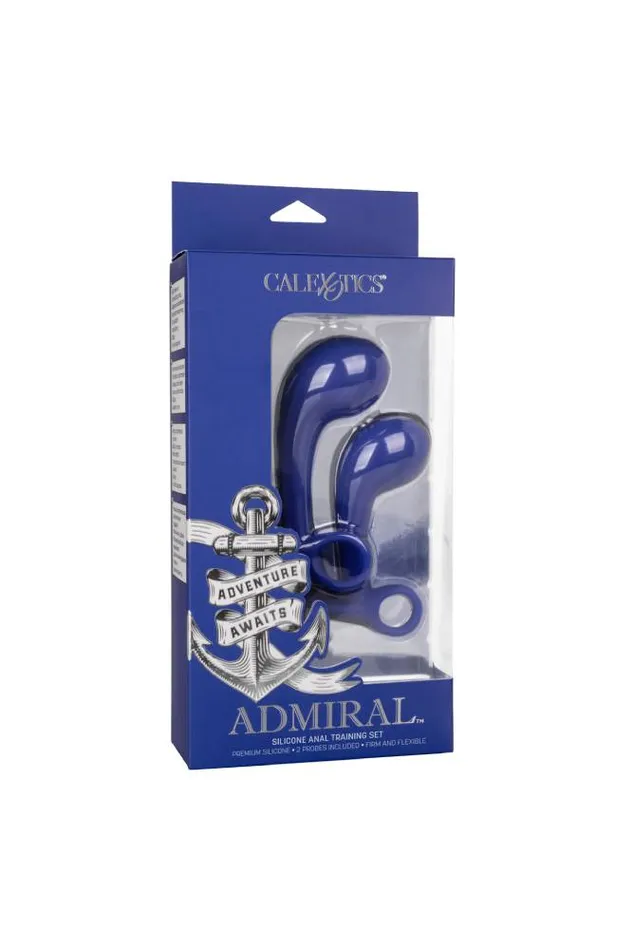 Anal Cal Exotics Cal Exotics Admiral Silicone Anal Training Set Blue