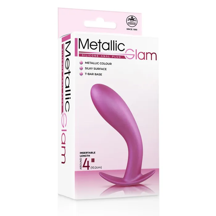 Anal Excellent Power Excellent Power Metallic Glam Curved Butt Plug Purple