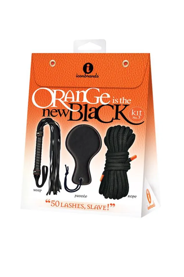 Anal Icons Brands Icon Brands Orange is the New Black Kit 3 50 Lashes Slave Kit