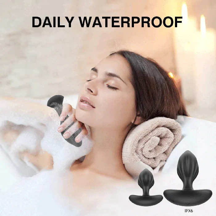 Anal Winyi Winyi Mark Remote Vibrating Butt Plug Kit Black