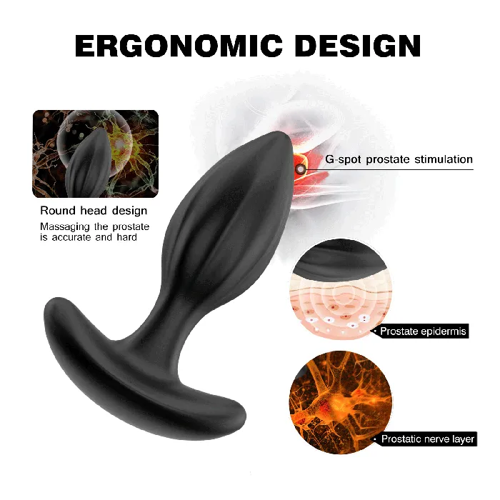 Anal Winyi Winyi Mark Remote Vibrating Butt Plug Kit Black