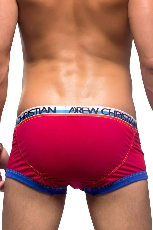 Andrew Christian Vibrators Andrew Christian 9711 Flashlift Boxer Red