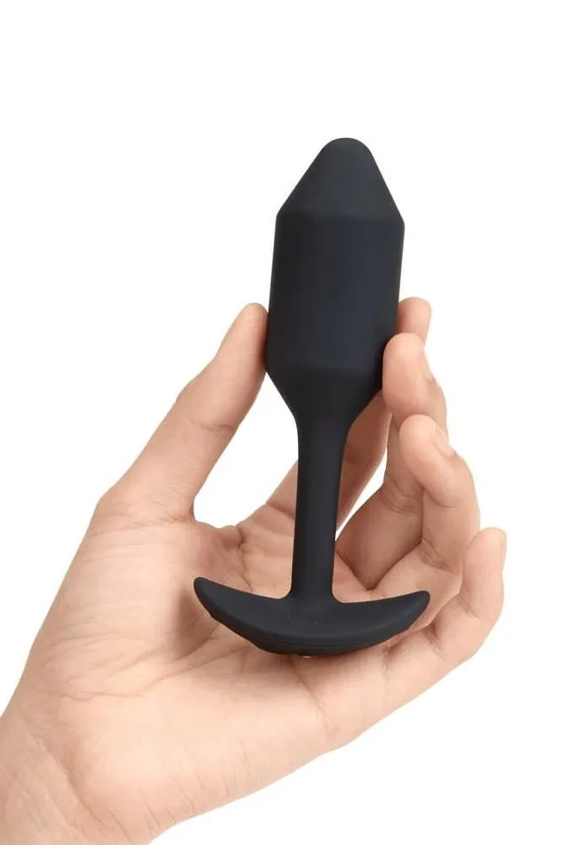 BVibe Anal bVibe Vibrating Weighted Snug Butt Plug 2 Black